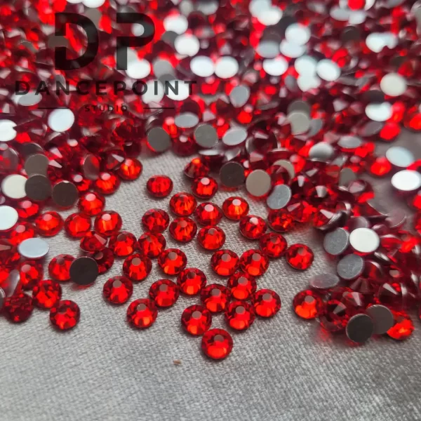 Czerwone cyrkonie szklane Basic Red - obrazek 2