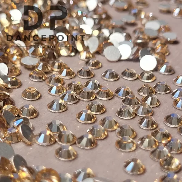 Złote cyrkonie szklane Light Gold Crystal - obrazek 7