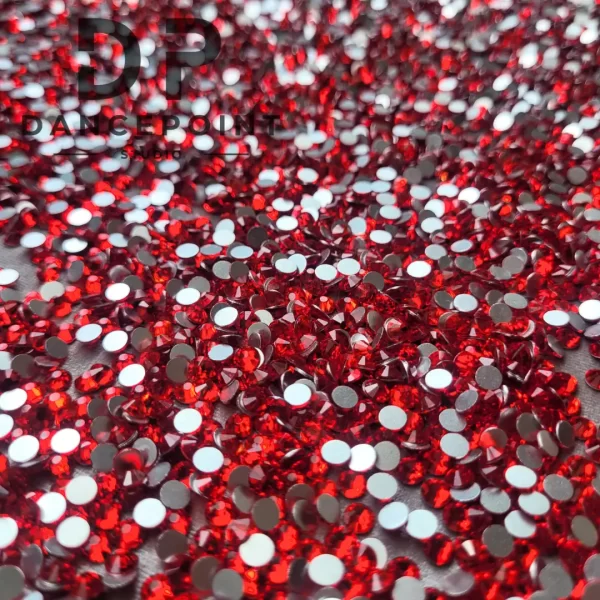 Czerwone cyrkonie szklane Basic Red - obrazek 3
