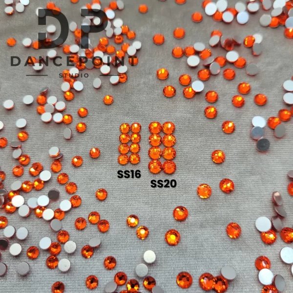 Pomarańczowe cyrkonie szklane Basic Orange - obrazek 6