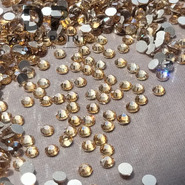 Złote cyrkonie szklane Light Gold Crystal - obrazek 2