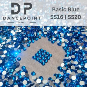 Niebieskie cyrkonie szklane Basic Blue