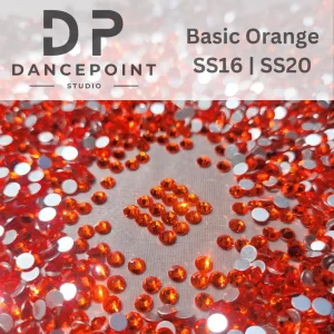 Pomarańczowe cyrkonie szklane Basic Orange
