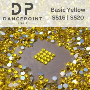 Żółte cyrkonie szklane Basic Yellow