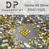 Żółte cyrkonie szklane Yellow AB Shine