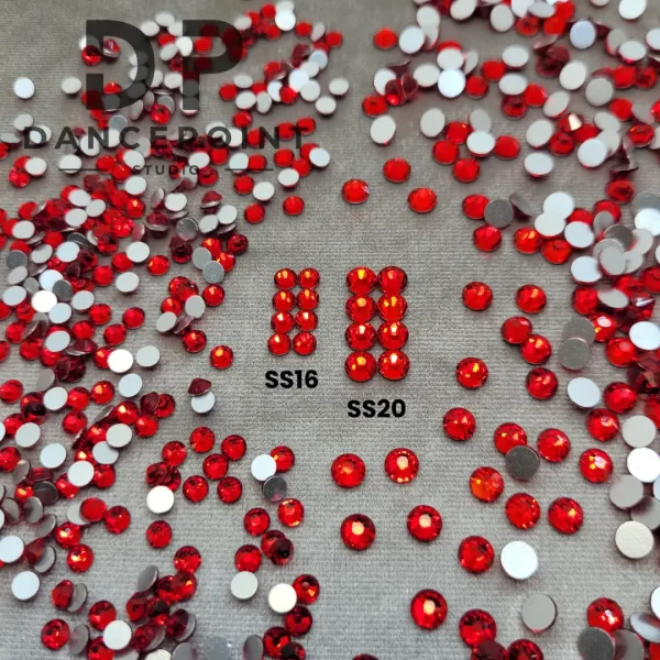 Czerwone cyrkonie szklane Basic Red - obrazek 7