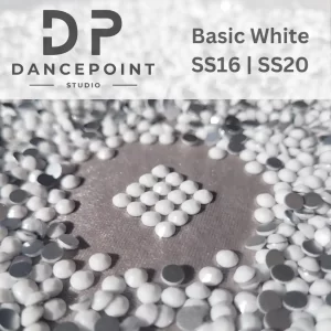 Białe cyrkonie szklane Basic White SS16 | SS20