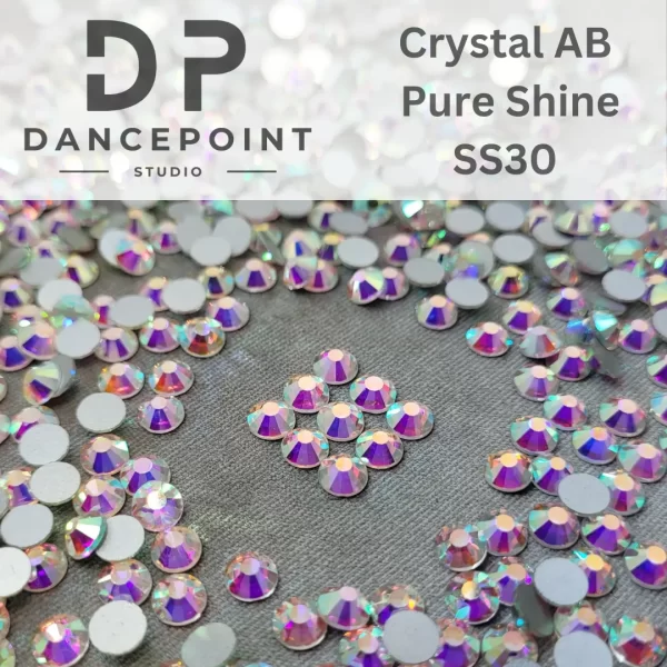 Cyrkonie szklane Crystal AB Pure Shine SS30