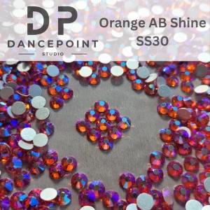Cyrkonie szklane Orange AB Shine SS30