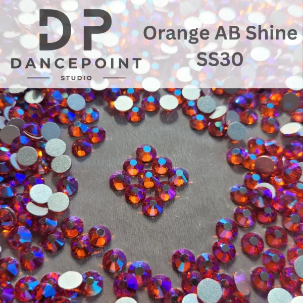Cyrkonie szklane Orange AB Shine SS30