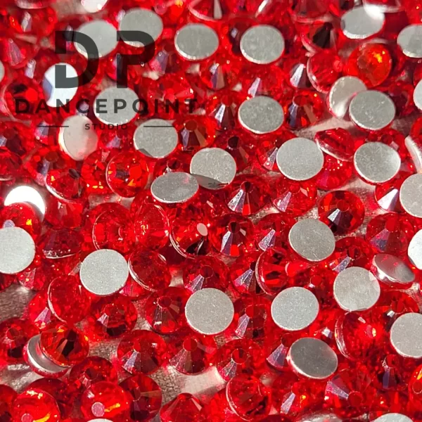 Czerwone cyrkonie szklane Basic Red SS30 - obrazek 2