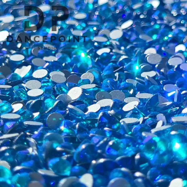 Cyrkonie szklane Blue AB Shine SS16 | SS20 - obrazek 7
