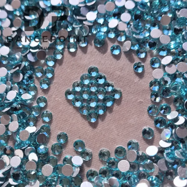 Błękitne cyrkonie szklane Ice Blue SS16 | SS20 - obrazek 7