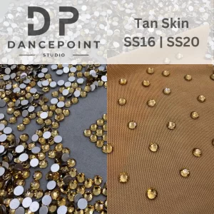 Cieliste cyrkonie szklane Tan Skin SS16 | SS20