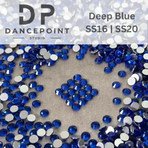 Niebieskie cyrkonie szklane Deep Blue SS16 | SS20