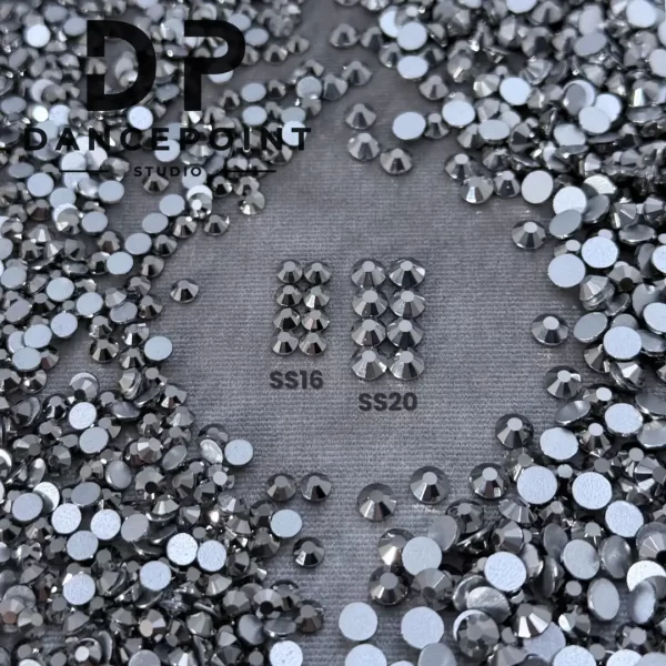 Srebrne cyrkonie szklane Dark Silver SS16 | SS20 - obrazek 6