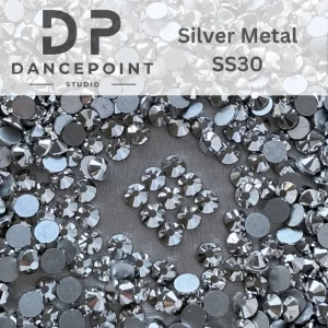 Cyrkonie szklane Silver Metal SS30