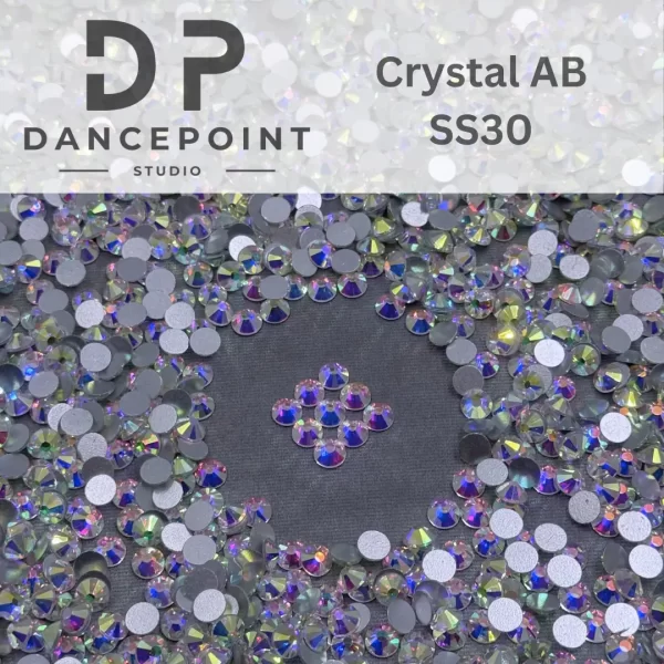 Cyrkonie szklane Crystal AB SS30