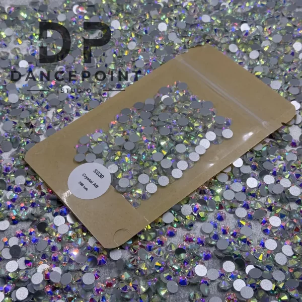 Cyrkonie szklane Crystal AB SS30 - obrazek 5