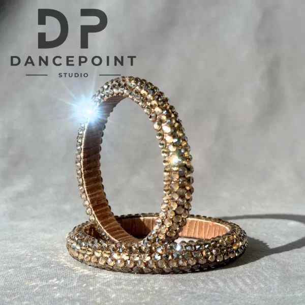 Bransoletka taneczna Light Gold Crystal 1 sztuka - obrazek 2