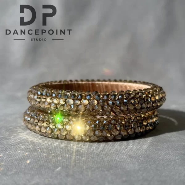 Bransoletka taneczna Light Gold Crystal 1 sztuka - obrazek 3