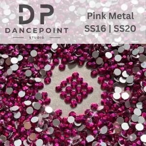 Różowe cyrkonie Pink Metal SS16 | SS20