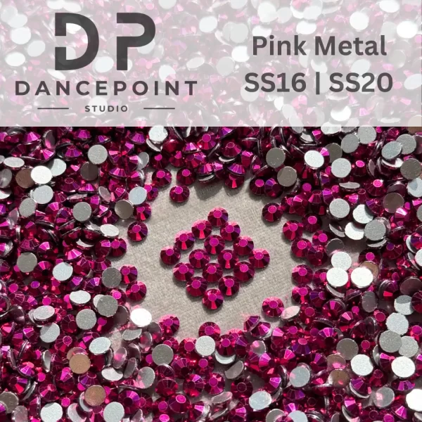 Różowe cyrkonie Pink Metal SS16 | SS20