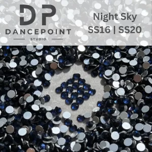 Granatowe cyrkonie szklane Night Sky SS16 | SS20