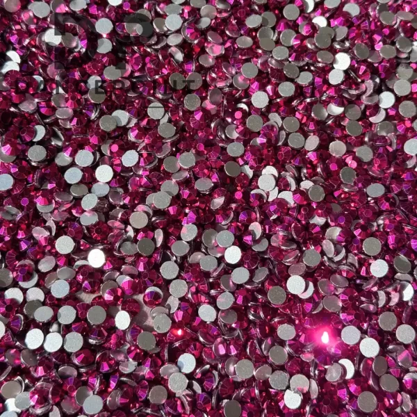 Różowe cyrkonie Pink Metal SS16 | SS20 - obrazek 4
