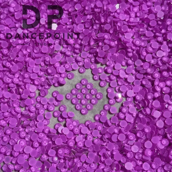 Jasnofioletowe cyrkonie szklane Lilac SS16 | SS20 - obrazek 6
