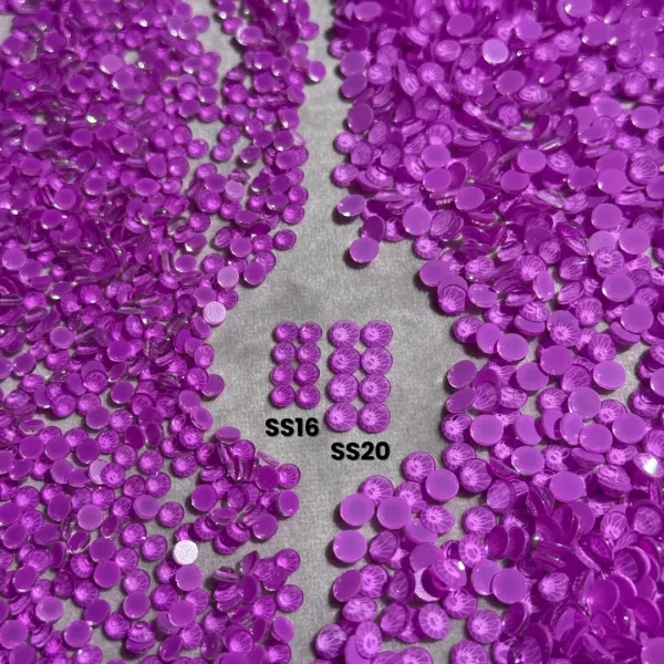 Jasnofioletowe cyrkonie szklane Lilac SS16 | SS20 - obrazek 5